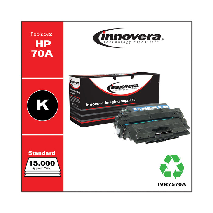 Remanufactured Black Toner Cartridge, Replacement for HP 70A (Q7570A), 15,000 Page-Yield