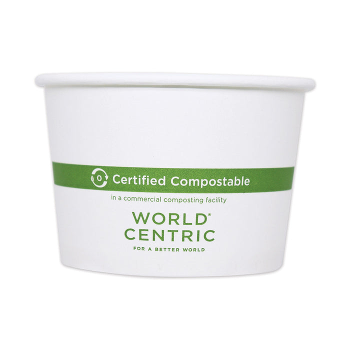 Paper Bowls, 3.5" dia x 2.3", 8 oz, White, 1,000/Carton