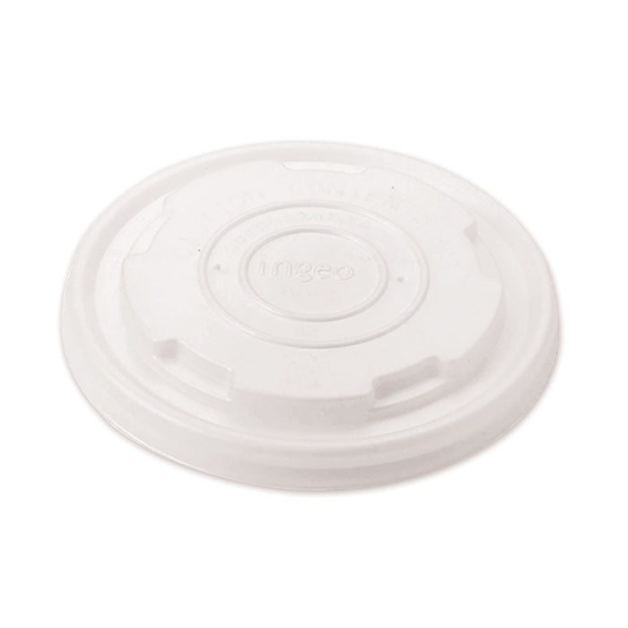 Paper Bowls Lids, 3.6" x 3.6" x 0.5", White, 1,000/Carton