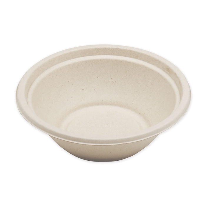 Fiber Bowls, 7.4" dia x 2.3", 24 oz, Natural, 500/Carton