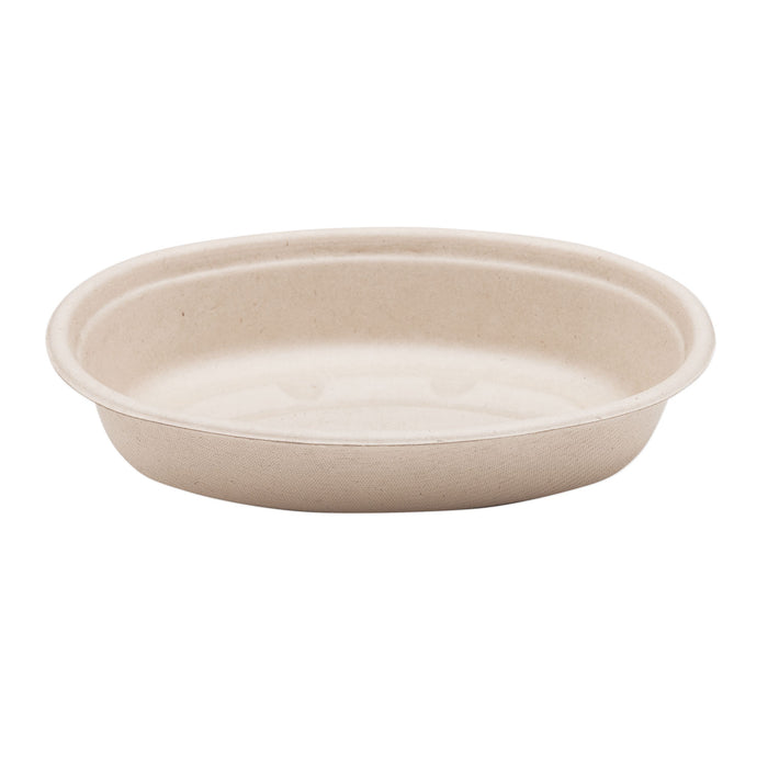 Fiber Burrito Bowls, 8" dia x 1.6", 24 oz, Natural, 400/Carton