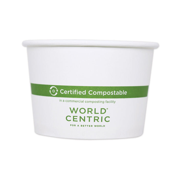 Paper Bowls, 4.4" dia x 3", 16 oz, White, 500/Carton