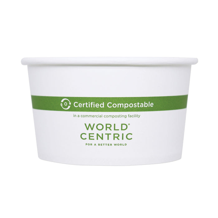 Paper Bowls, 4.5" dia x 2.5", 12 oz, White, 500/Carton
