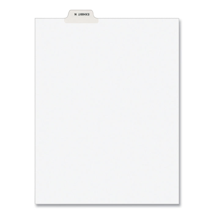 Avery-Style Preprinted Legal Bottom Tab Dividers, Exhibit N, Letter, 25/Pack