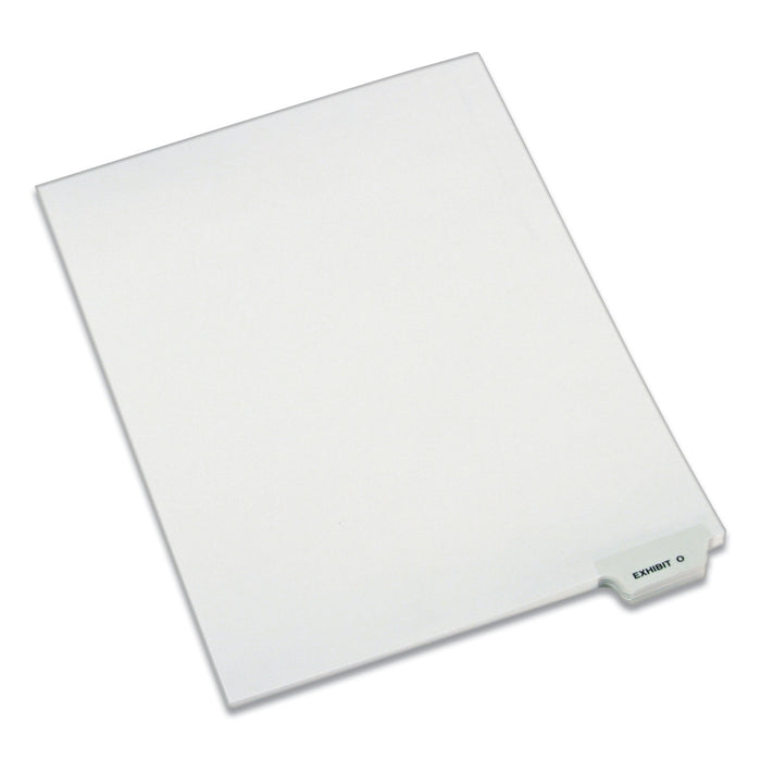 Avery-Style Preprinted Legal Bottom Tab Dividers, Exhibit O, Letter, 25/Pack