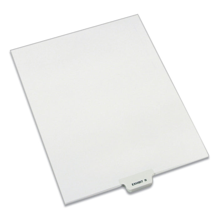 Avery-Style Preprinted Legal Bottom Tab Dividers, Exhibit R, Letter, 25/Pack