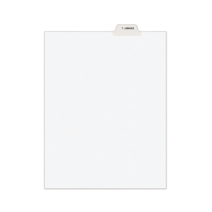 Avery-Style Preprinted Legal Bottom Tab Dividers, Exhibit L, Letter, 25/Pack