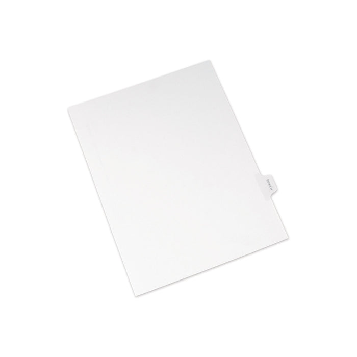 Allstate-Style Legal Side Tab Dividers, Exhibit H, Letter, White, 25/Pack