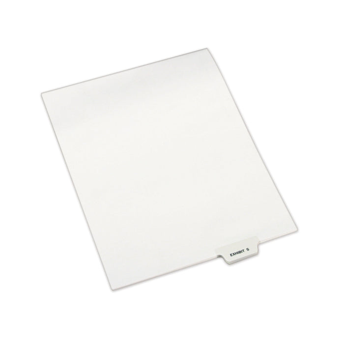 Avery-Style Preprinted Legal Bottom Tab Dividers, Exhibit S, Letter, 25/Pack