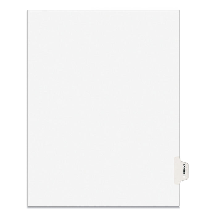 Avery-Style Preprinted Legal Side Tab Divider, Exhibit I, Letter, White, 25/Pack, (1379)