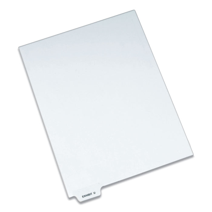 Avery-Style Preprinted Legal Bottom Tab Dividers, Exhibit U, Letter, 25/Pack