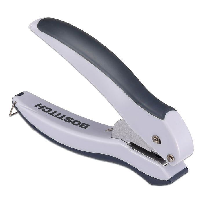 EZ Squeeze One-Hole Punch, 10-Sheet Capacity, Gray