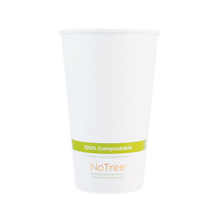 NoTree Paper Hot Cups, 16 oz, Natural, 1,000/Carton