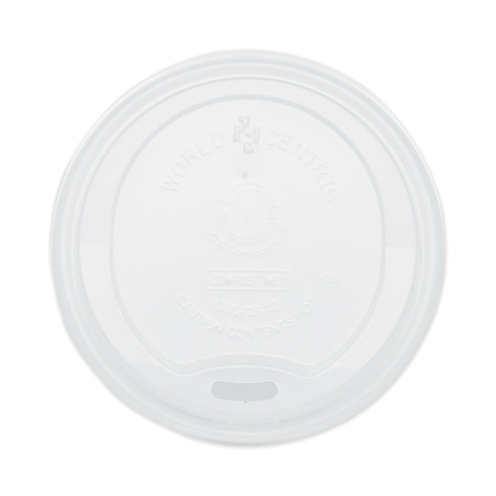 Hot Cup Lids, Fits 10-20 oz Cups, White, 1,000/Carton