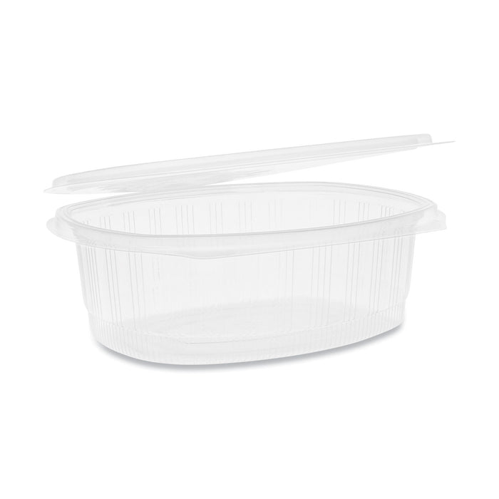 EarthChoice PET Hinged Lid Deli Containers, 8.88 x 7.25 x 2.94, 48 oz,  1-Compartment, Clear, 190/Carton