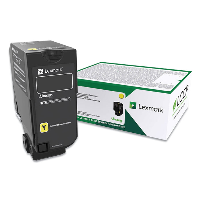 74C00YG Return Program Toner Cartridge, 3,000 Page-Yield, Yellow
