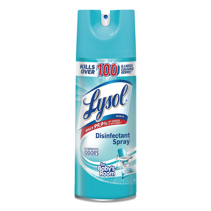 Disinfectant Spray, Baby's Room, 12.5 oz Aerosol, 12/Carton