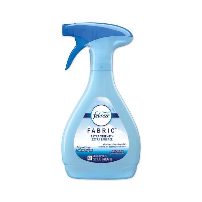 FABRIC Refresher/Odor Eliminator, Extra Strength,Original, 16.9 oz Bottle, 8/Carton