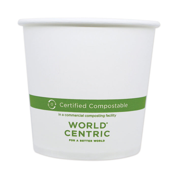 Paper Bowls, 4.4" dia x 4.4", 24 oz, White, 500/Carton