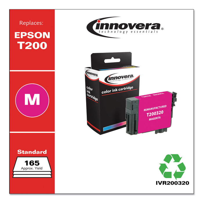 Remanufactured Magenta Ink, Replacement For Epson T200 (T200320), 165 Page Yield