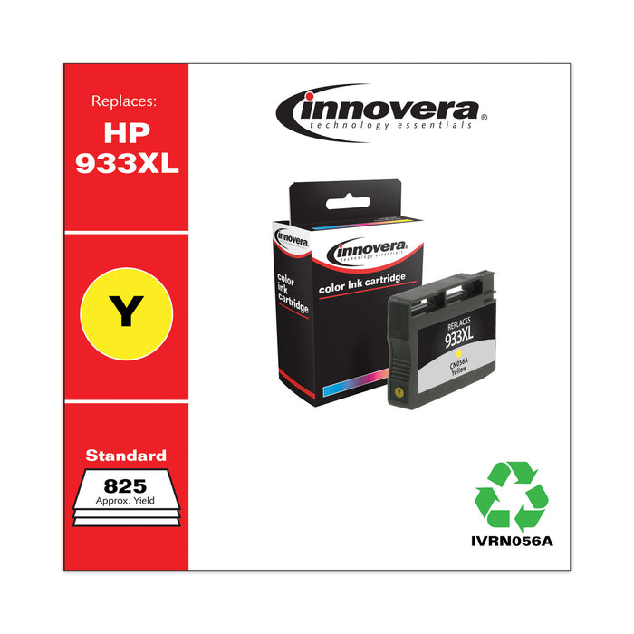 Remanufactured Yellow High-Yield Ink, Replacement For HP 933XL (CN056A), 825 Page Yield