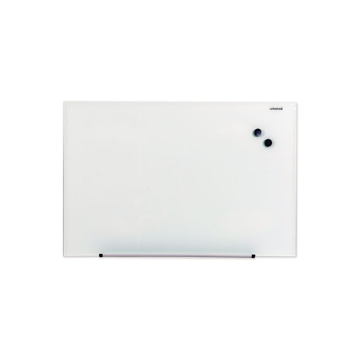 Frameless Magnetic Glass Marker Board, 36" x 24", White