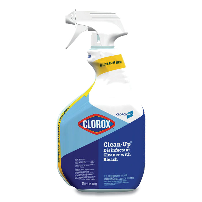 Clean-Up Disinfectant Cleaner with Bleach, 32oz Smart Tube Spray