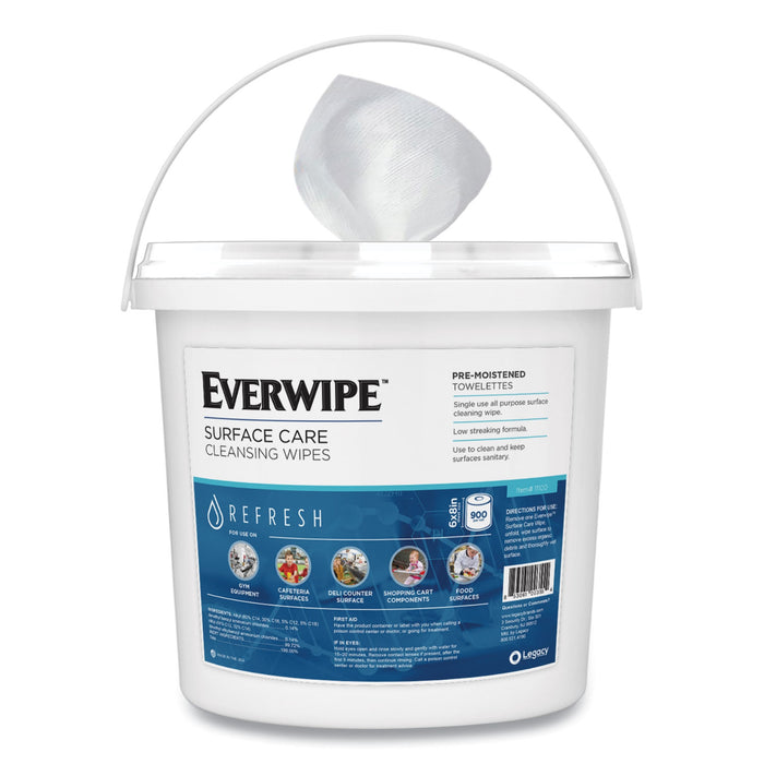 Everwipe Chem-Ready Dispenser Bucket, 12.63 x 12.63 x 11.5, White, 2/Carton