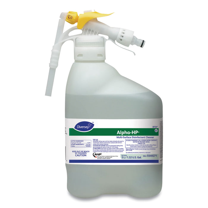 Alpha-HP Concentrated Multi-Surface Cleaner, Citrus Scent, 5000mL RTD Bottle