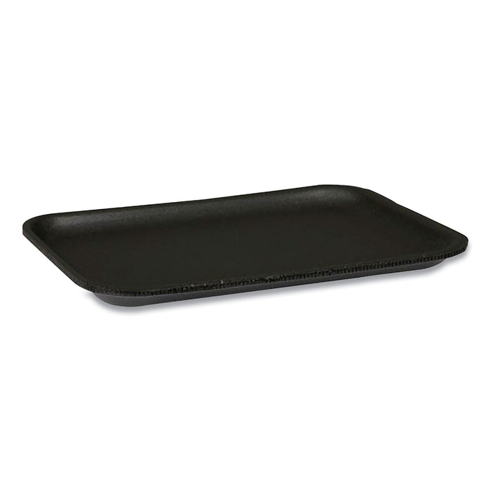 Supermarket Trays, #10PX, 1-Compartment, 10.88 x 5.88 x 1.06, Black, 400/Carton