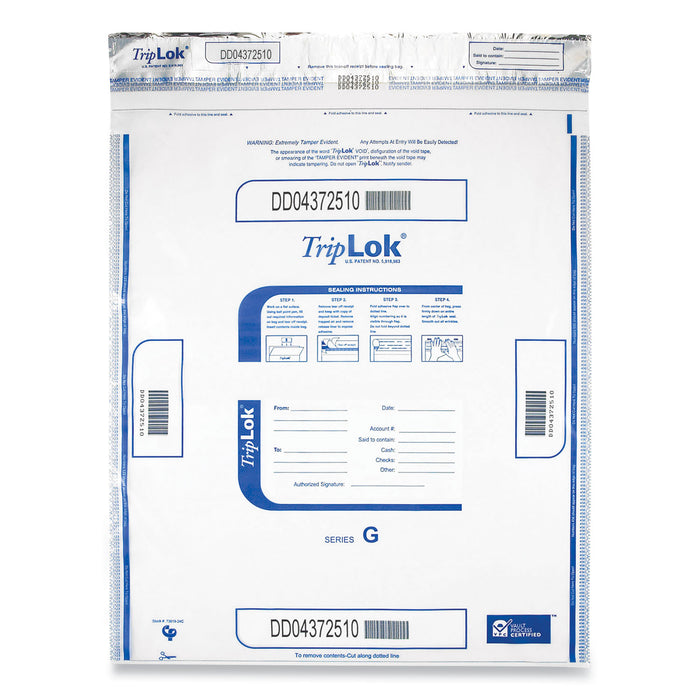 Deposit Bag, 19 x 23, 3 mil Thick, Plastic, Clear, 250/Carton