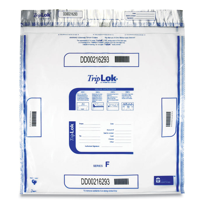 Deposit Bag, 20 x 20, 3 mil Thick, Plastic, Clear, 250/Carton