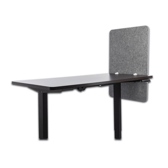 Desk Modesty Adjustable Height Desk Screen Cubicle Divider and Privacy Partition, 23.5 x 1 x 36, Polyester, Gray