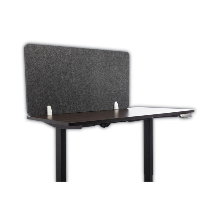 Desk Screen Cubicle Panel and Office Partition Privacy Screen, 47 x 1 x 23.5, Polyester, Ash