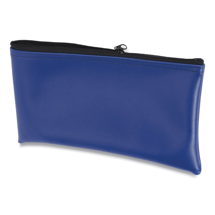 Fabric Deposit Bag, 6 x 11 x 1, Vinyl, Blue