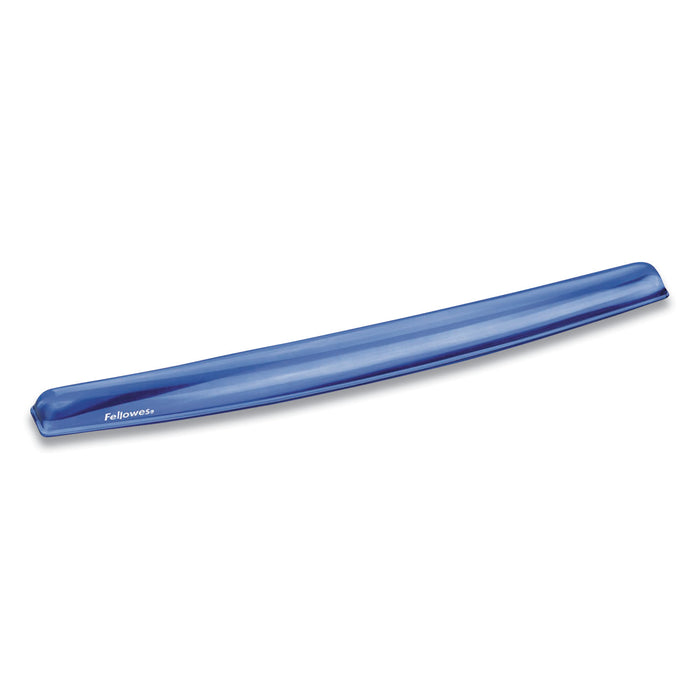 Gel Crystals Keyboard Wrist Rest, 18.5" x 2.25", Blue