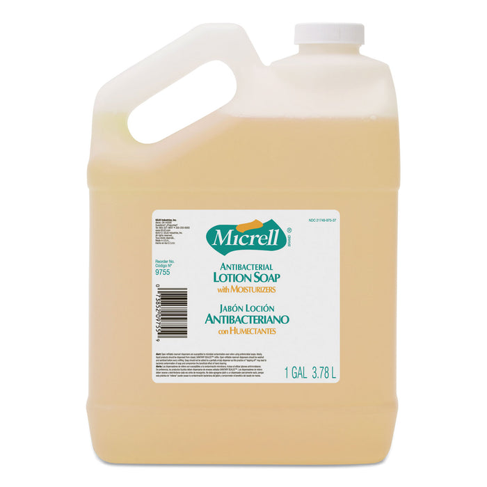 Antibacterial Lotion Soap, Light Scent, Liquid, 1gal Bottle