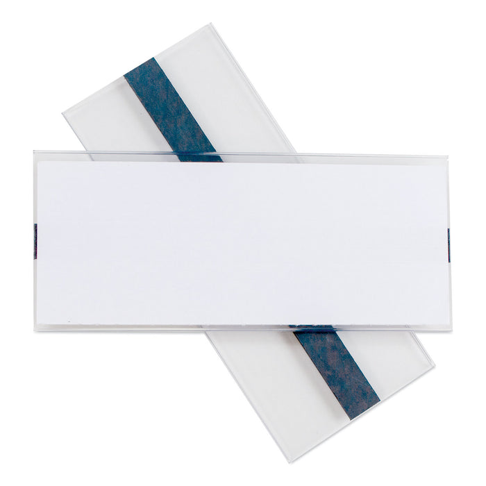 Clear Magnetic Label Holders, Side Load, 6 x 2.5, Clear, 10/Pack
