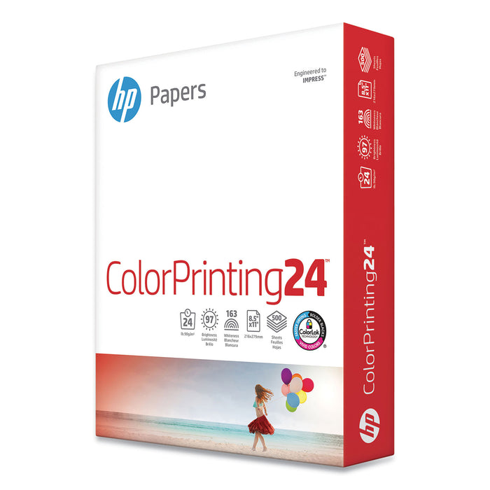 ColorPrinting24 Paper, 97 Bright, 24lb, 8.5 x 11, White, 500/Ream