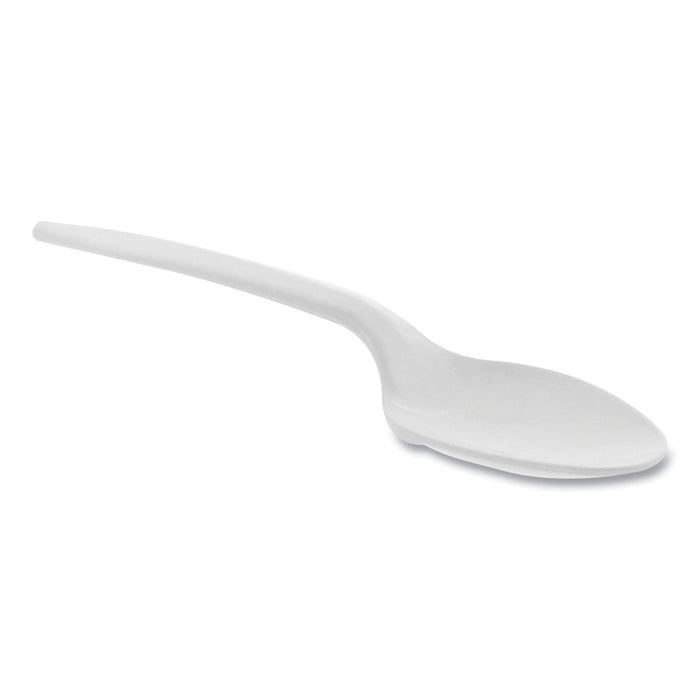 Fieldware Polypropylene Cutlery, Spoon, Mediumweight, White, 1,000/Carton