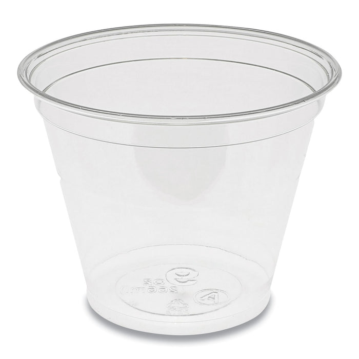 EarthChoice Recycled Clear Plastic Cold Cups, 9 oz, 975/Carton
