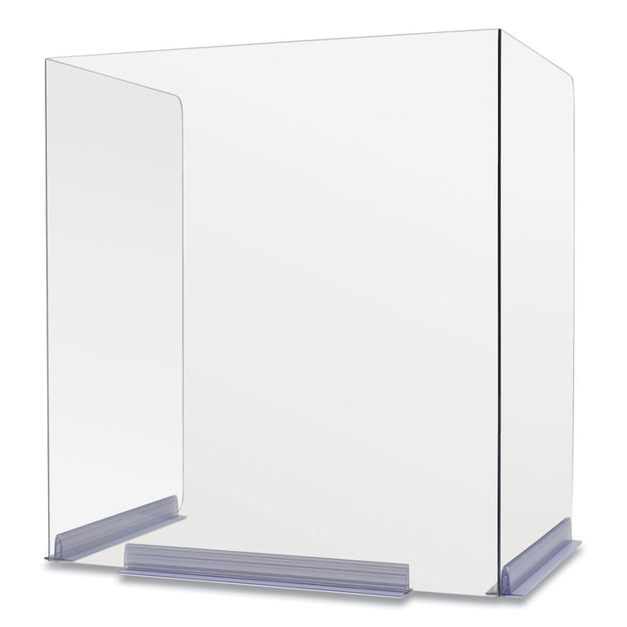 Classroom Barriers, 22 x 16 x 24, Polycarbonate, Clear, 4/Carton