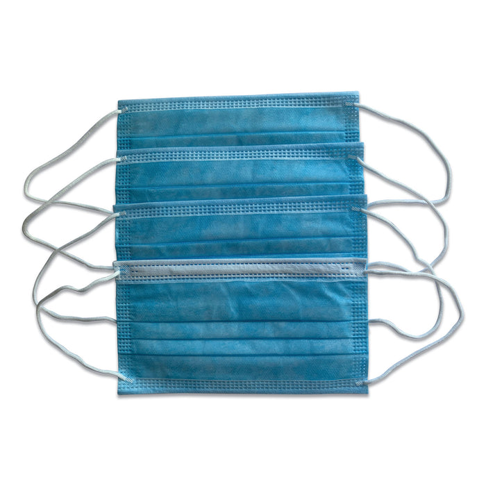 General Use Kids Face Mask, Fits 6 to 12 Year Old Child, Blue, 2,000/Carton