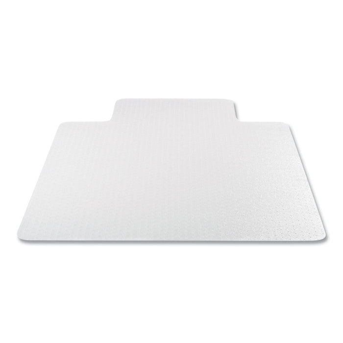 Antimicrobial Chair Mat, Medium Pile Carpet, 53 x 45, Lipped, Clear
