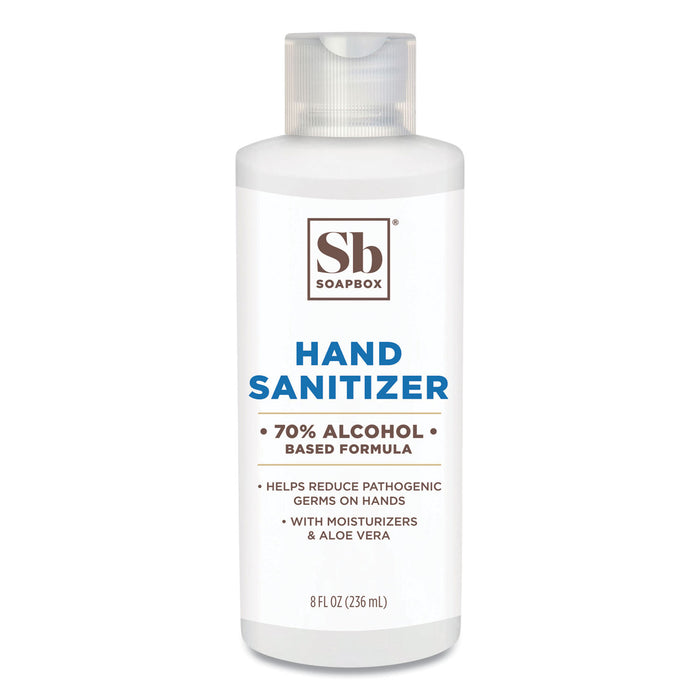 Gel Hand Sanitizer, 8 oz Bottle with Dispensing Cap, Unscented