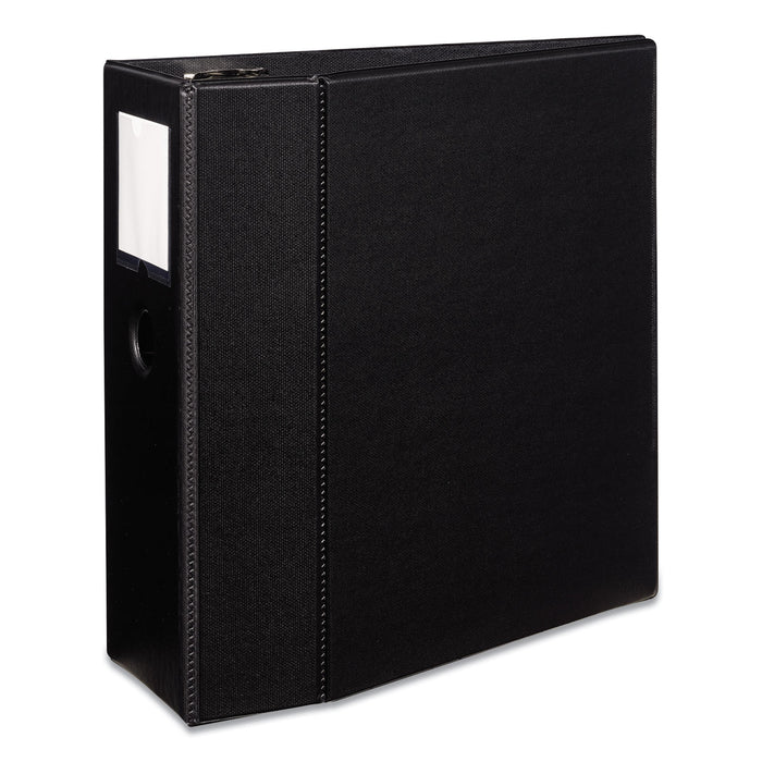 Durable Non-View Binder with DuraHinge and EZD Rings, 3 Rings, 5" Capacity, 11 x 8.5, Black, (8901)