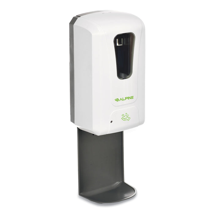 Automatic Hands-Free Foam Hand Sanitizer/Soap Dispenser with Drip Tray, 1,200 mL, 6 x 4.4 x 18, White