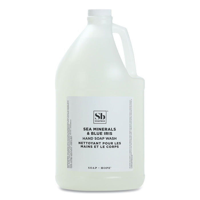 Hand Soap, Sea Minerals and Blue Iris, 1 gal Bottle, 4/Carton