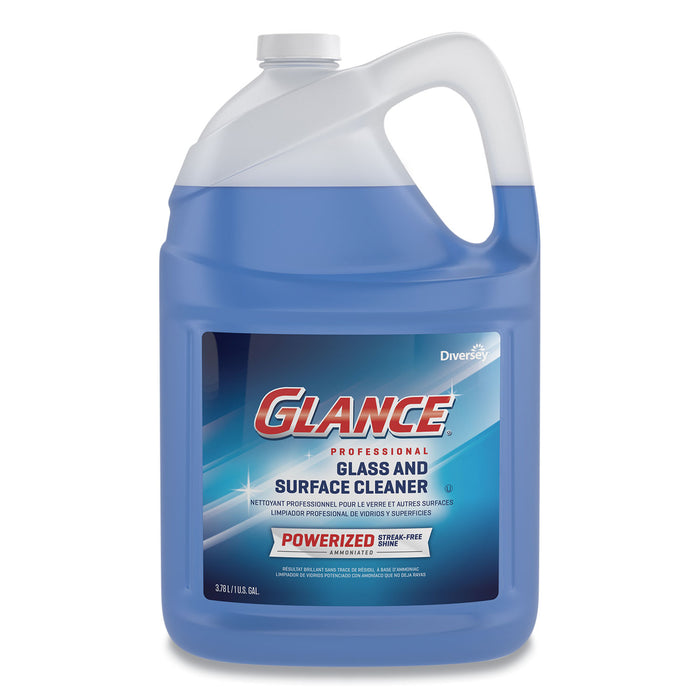 Glance Powerized Glass & Surface Cleaner, Liquid, 1 gal