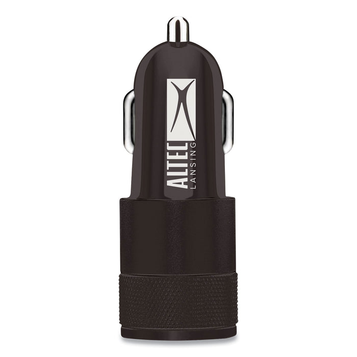 Dual USB Car Charger, Black